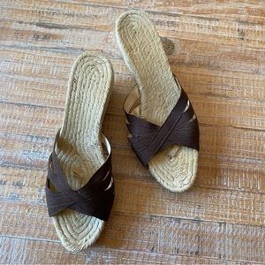 STUBBS & WOOTTON Espadrilles Wedges Sz 40